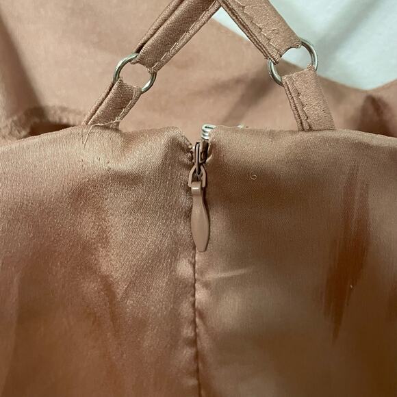 Missguided Dusty Pink Tank 4 Strappy Lightweight V Neck Career - Picture 3 of 4